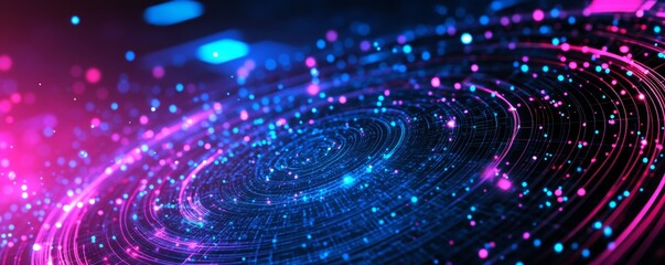 Poster - abstract digital background. data universe illustration. perfect for depicting network abilities, te