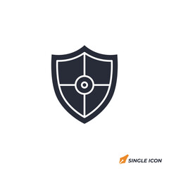Poster - Shield icon vector illustration. Shield symbol isolated on white background
