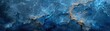 © Sunshine - Abstract Blue and Gold Marble Texture Background with Cracked Patterns and Vibrant Colors