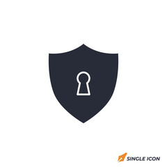Leinwandbilder - Secure connection icon vector illustration. Secure connection symbol isolated on white background