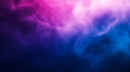 Poster - This web banner design features an abstract design with a dark blue purple color gradient background, grainy texture effect, and a copy space.