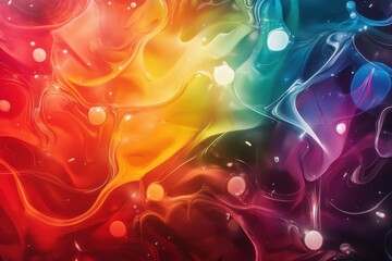 Poster - Abstract colorful swirling patterns with vibrant hues blending into each other, creating a mesmerizing visual experience.