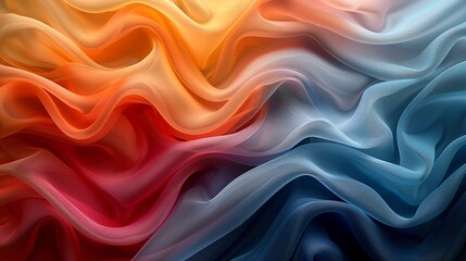 Poster - Stunning abstract background with textured fabric in a harmonious blend of colors creating a visually rich and tactile composition ideal for various creative projects high resolution Illustration, in