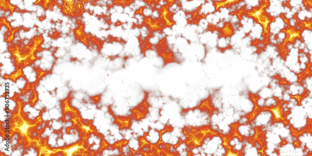 Frame of fire and flames overlay on transparent background Stock ...