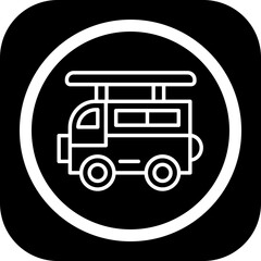 Sticker - Surf Van Icon Design