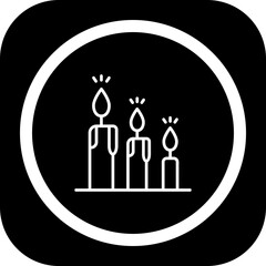 Poster - Candle Icon Design