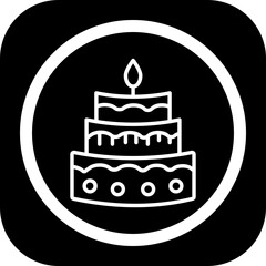 Sticker - Cake Icon Design