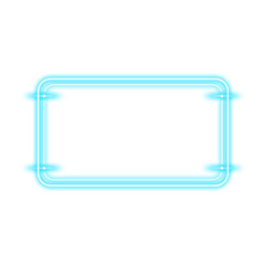 Wall Mural - frame rectangle light neon sparkle
