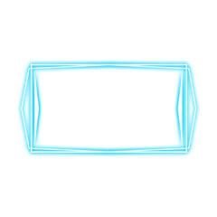 Wall Mural - frame rectangle and arrow side neon light neon