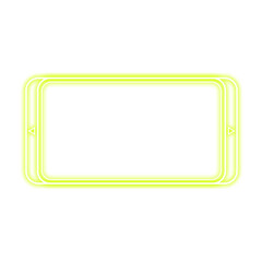 Wall Mural - frame stacked rectangle neon and side light neon