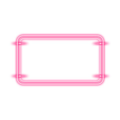 Wall Mural - frame rectangle light neon sparkle