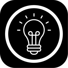 Sticker - Bulb Icon Design