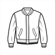 © MdMijanur - A stylish bomber jacket line art vector