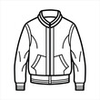 © MdMijanur - A stylish bomber jacket line art vector