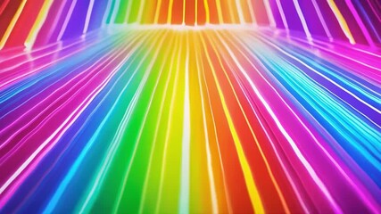 Canvas Print - rainbow x laser loop background