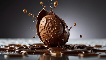 Wall Mural - Chocolate Coconut Explosion