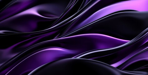 Poster - Copy space, purple black gradient background, smooth noise texture effect