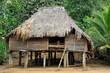 © robertharding - Thatched house in a village of Embera native community living by the Chagres River within the Chagres National Park, Republic of Panama, Central America
