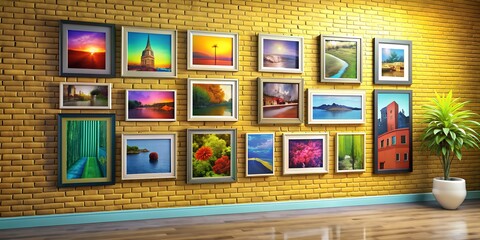 A picture on a wall informative Vibrant engaging AI-Created Content