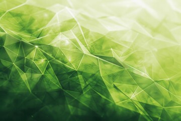 Wall Mural - Abstract Green Geometric Polygonal Background