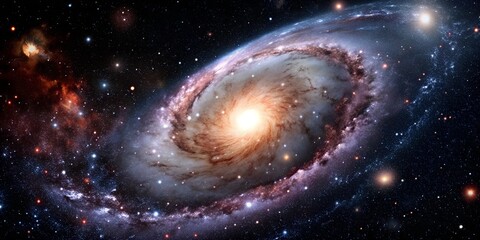 beautiful universe. space background with galaxy