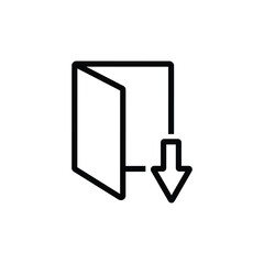Fototapete - Save or download file document symbol icon vector 