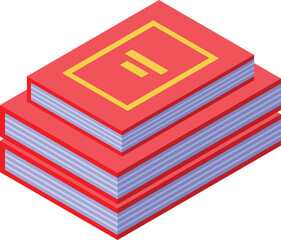 Poster - Stack of books is sitting on a surface, representing concepts of learning, studying, and knowledge