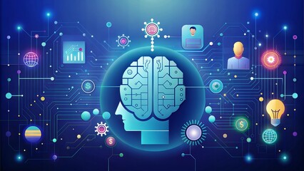 Poster - artificial intelligence technology background