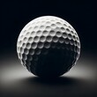 © Mounir - Close up view of golf ball on dark background