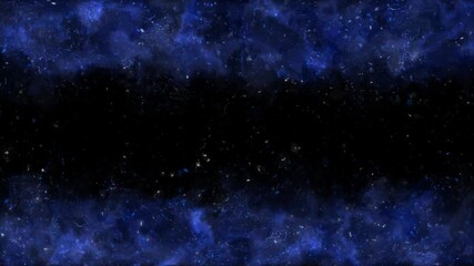 Wall Mural - Blue Two Fire Flow, Ember Sparkles and Particles Transparent Loop Background