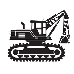 CRAWLER CARRIER in cartoon, doodle style . Image for t-shirt, web, mobile apps and ui. Isolated 2d vector illustration in logo, icon, sketch style, Eps 10, black and white. AI Generative