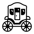 © Prosymbols - An outline style icon of carriage