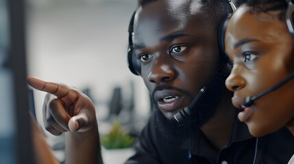 two people working on a computer