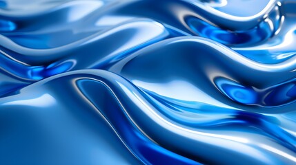 Wall Mural - Abstract Blue Liquid Background