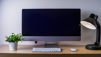 computer setup, monitor keyboard mouse