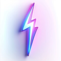 Sticker - Vibrant Neon Lightning Bolt Design