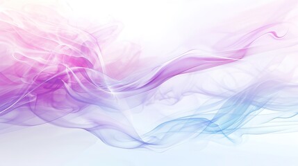 Poster - Graceful Swirls of Colorful Smoke Flowing Across a Soft White Background