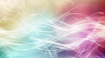 Poster - Colorful Abstract Waves Flowing Smoothly Across a Soft Background in Various Shades