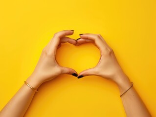 Poster - heart shaped hands