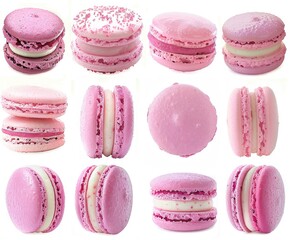 Sticker - strawberry macaroons collection