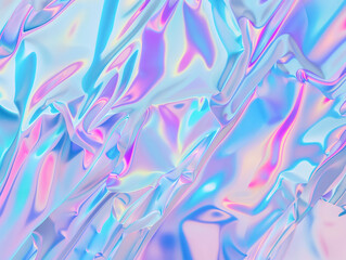 Abstract holographic background showing iridescent colors flowing