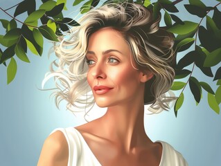 Wall Mural - portrait of a woman