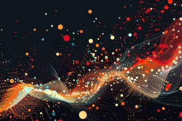 Aufkleber - a city with lots of lights and buildings, Scatter plots mapping out correlations between variables
