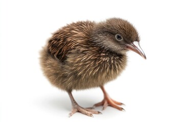 kiwi isolated on white background, full depth of field , ai