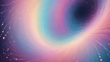 Abstract image of a swirling spiral with a dark center, surrounded by soft, pastel colors, resembling a black hole or a vortex. The image evokes a sense of mystery and the unknown.