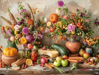 Canvas Print - autumn still life