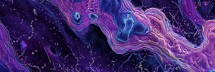 Layers of the Cerebellar Cortex Molecular Purkinje Cell and Granular Layers Featuring a Golgi Cell in the Granular Layer Stained with Cresyl Violet