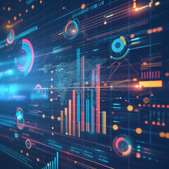 background with numbers A poignant image of a computer screen highlighting climate change data trends, featuring striking visuals and data analysis that underscore the urgent ... See More
