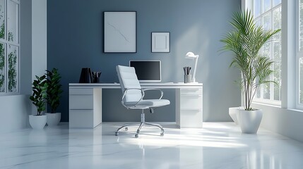 Wall Mural - Office room interior concept design with minimalism style