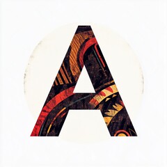 Poster - Vibrant Artistic Representation of the Letter A